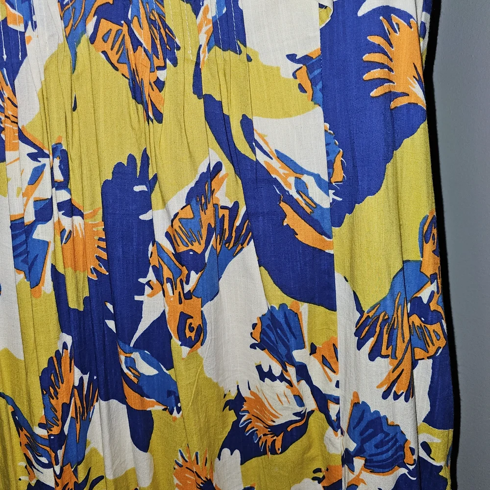 Maeve Blue and Yellow Floral Maxi Dress - Picture 2 of 4